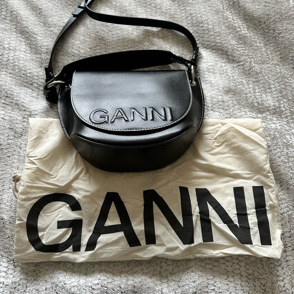 Ganni Black Crossbody Bag